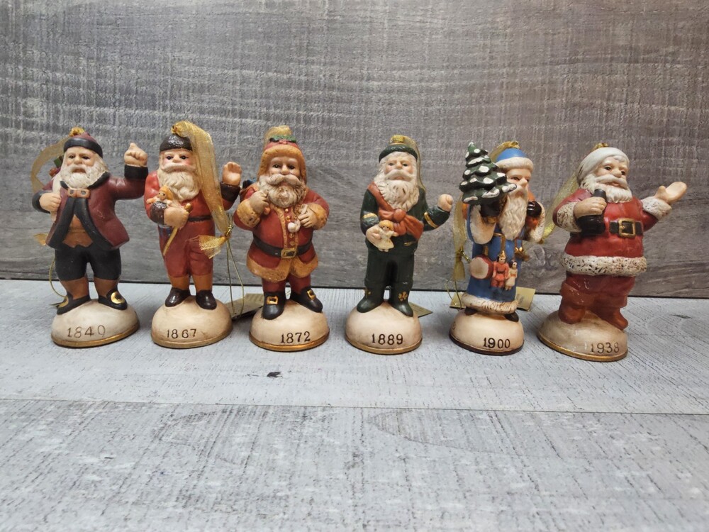 Set 6 Vtg Christmas Eve "Memories of Santa" 1840, 1867, 1872, 1889, 1900, 1938